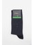 Koyu Lacivert Bambu Desenli Çorap 1060245105 1