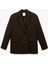 Cepli Uzun Kollu Kruvaze Oversize Blazer Ceket 1