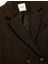 Cepli Uzun Kollu Kruvaze Oversize Blazer Ceket 3