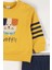 Köpek Desenli Sweatshirt ve Beli Lastikli Pantolon 2'li Alt-Üst Erkek Bebek Takım 3