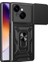 Tecno Spark Go 1 Kılıf Pars Yüzüklü Standlı Darbe Korumalı Siyah 1