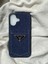 Apple iPhone 16 Prada Tarzı Kot Kumaşlı Silikon Kılıf 1