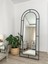 Siyah Metal Çerçeveli 180X70 cm Pencere Model Oval Ayaklı Boy Aynası 1