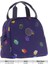 Kız Çocuklarına Özel Lacivert Yaprak Baskılı Beslenme Çantası (Isı Yalıtımlı) (K9053) 3