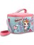 5049 Isı Yalıtımlı Kız Çocuk (Bebek Unicorn Baskılı, Pembe Turkuaz Renkli) Beslenme Çantası 1
