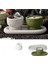Beton Oval Tabanlık ve Mumluk Silikon Kalıp (S913) 3