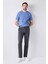 Slim Fit Antrasit Armürlü Yan Beli Lastikli Esnek Likralı Yandan Cepli Chino Pantolon 2HCC3ORT20001 3