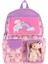Kız Çocuk Peluş Kedili Ilkokul Okul Sırt Çantası - Pembe Mor - L5241 2