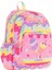 Üç Bölmeli Kız Çocuk Ilkokul Sırt Çantası (L5232) - Pembe Sarı - Dondurma Baskılı 1