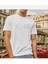 Oversize T-Shirt Game Baskılı Beyaz Renk 1