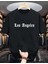 Oversize T-Shirt Angeles Baskılı Siyah Renk 1