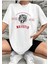 Oversize T-Shirt Majestıc Baskılı Beyaz Renk 1