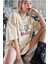 Oversize T-Shirt Majestıc Baskılı Bej Renk 1