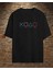 Oversize T-Shirt Game Baskılı Siyah Renk 1