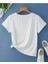 Oversize T-Shirt Baskılı Beyaz Renk 2