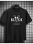 Oversize T-Shirt Black Baskılı Siyah Renk 1