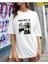 Oversize T-Shirt Agust Baskılı Beyaz Renk 1