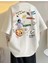 Oversize T-Shirt Baskılı Beyaz Renk 1