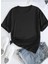 Oversize T-Shirt Vangoh Baskılı Siyah Renk 2