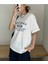 Oversize T-Shirt Baskılı Beyaz Renk 2