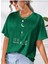 Oversize T-Shirt Astronot Baskılı Yeşil Renk 1