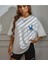 Oversize T-Shirt Baskılı Beyaz Renk 2