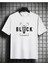 Oversize T-Shirt Black Baskılı Beyaz Renk 1