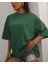 Oversize T-Shirt Yourself Baskılı Yeşil Renk 2