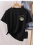 Oversize T-Shirt Arizona Baskılı Siyah Renk 2