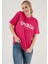 Oversize T-Shirt Baskılı Kırmızı Renk 2