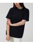 Oversize T-Shirt Brokliyn Baskılı Siyah Renk 2
