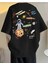 Oversize T-Shirt Baskılı Siyah Renk 1