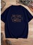 Oversize T-Shirt Coffee Baskılı Lacivert Renk 1