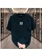 Oversize T-Shirt Çizgi Baskılı Lacivert Renk 1