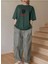 Oversize T-Shirt Majestıc Baskılı Yeşil Renk 1