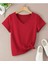Oversize T-Shirt Baskılı Kırmızı Renk 2
