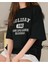 Oversize T-Shirt Baskılı Siyah Renk 1