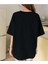 Oversize T-Shirt Baskılı Siyah Renk 2