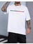 Oversize T-Shirt Paris Baskılı Beyaz Renk 1