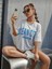 Oversize T-Shirt Ocean Baskılı Gri Renk 1