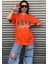 Oversize T-Shirt Baskılı Oranjj Renk 1