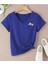Oversize T-Shirt Baskılı Mavi Renk 1