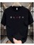 Oversize T-Shirt Black Baskılı Siyah Renk 1