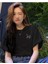 Oversize T-Shirt Baskılı Siyah Renk 1