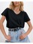 Oversize T-Shirt Baskılı Siyah Renk 2