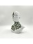 Doğal Yosunlu 3D Baskı Büst Heykel | Geometrik Detaylı Biophilic Sanat | Bakım Gerektirmeyen Modern Dekor (22X24 Cm) 6
