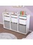 Bofi Ultra 3+3+3 Gri Beyaz Sepetli Çok Amaçlı Mutfak Kiler Dolabı 3