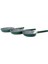15016 - 3 Parça, Indüksiyonlu Ocak Uyumlu, Döküm, Seramik, ( 20 - 24 - 28 cm ) Tava Seti Yeşil 4