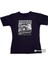 Oversize T-Shirt Baskılı Lacivert Renk 1