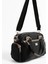 Kadın Çok Gözlü Siyah Vizon Garnili Ayarlanbilir Çapraz Askılı El ve Omuz Çantası S-1422 5